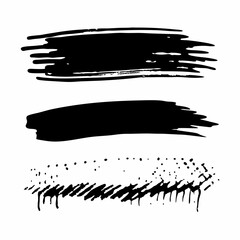 brush strokes and splashes