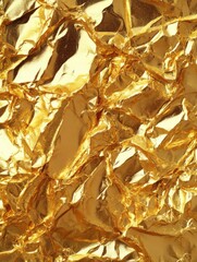 Crumpled Gold Foil Texture