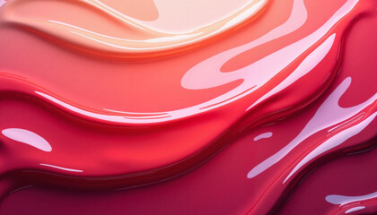 Obraz premium Vibrant glossy enamel texture with soft curves, artistic elegance