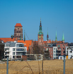 panorama gdańska, widok z innej perspektywy