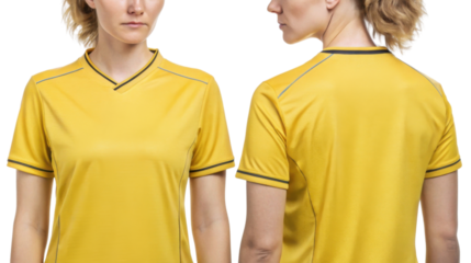 vibrant soccer jersey mockup showcases stylish design perfect for athletes. This yellow jersey combines comfort and performance seamlessly