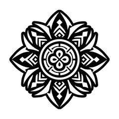 A solid style icon of sacred symbol