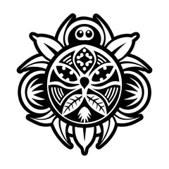 A solid style icon of wild tattoo symbol