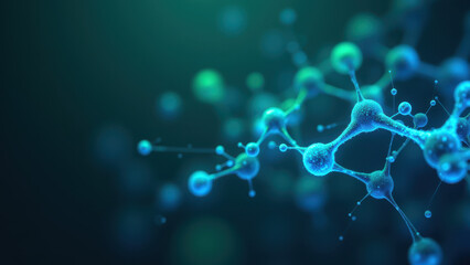 A close-up molecular view of NAD+ with a blurred background to emphasize the detail of the chemical structure.