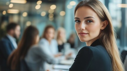 Employees working at a company. Appearances of team members. Business collaboration with team members. Document and data processing. AI generation.