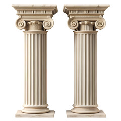 classic column isolated on white