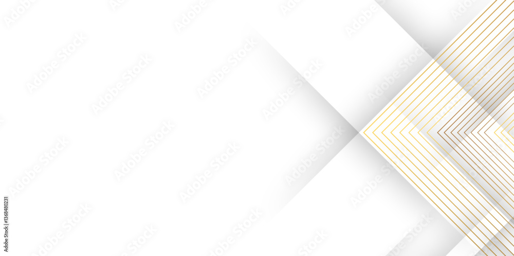 Fototapete Elegant abstract background with grey lines with shadow. modern abstract gray line light dynamic shape composition background. Gray and white geometric background with copy space. , Modern design.	