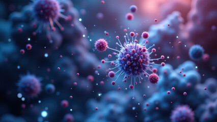 NAD+ molecule with a blue background, highlighting its importance in cell metabolism and health.