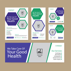 Medical and Health care Post or banner, Medical promotion square web banner, healthcare social media, healthcare banner, dental banner,  doctor banner set