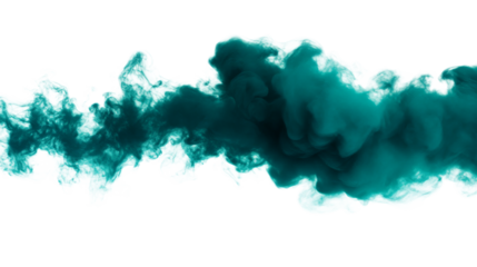 Abstract green cloud explosion, smoke shape, isolated, design element, cut out transparent