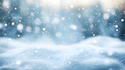 Fototapeta premium Professional Blurred White Snow Background for Winter Designs and Art Projects