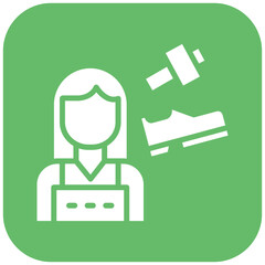 Shoe Maker Lady Icon