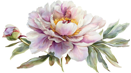 Obraz premium A beautiful flower with a green stem and leaves