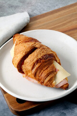 Ham and cheese croissant