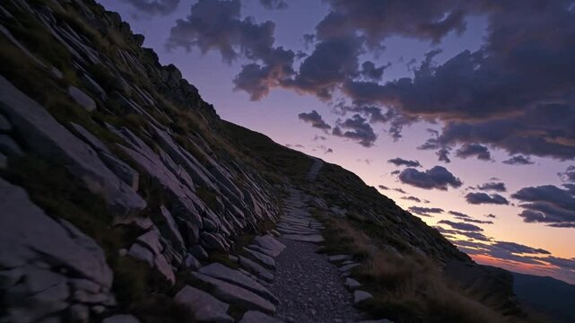 trail in hte mountains