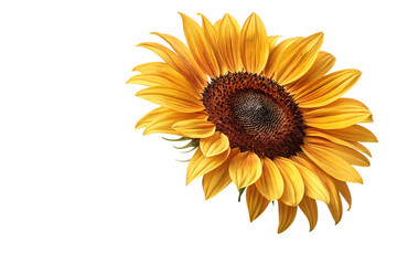 Fototapeta premium sunflower isolated on white background