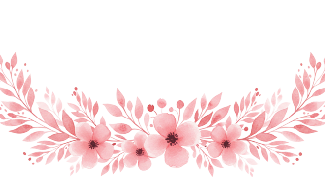 Abstract pink floral graphic design