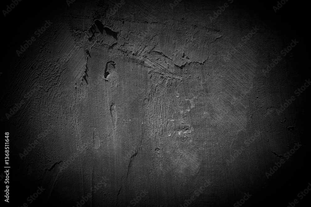 Poster old wall texture smeared engine oil cement dark black gray background abstract grey color design are