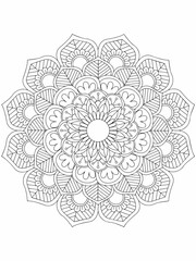 Beautiful new flower mandala design