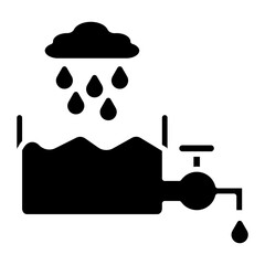 Rainwater Harvesting Icon
