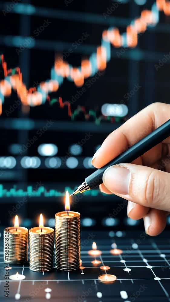 Poster exploring various investment strategies and fostering financial growth can be effectively illustrate