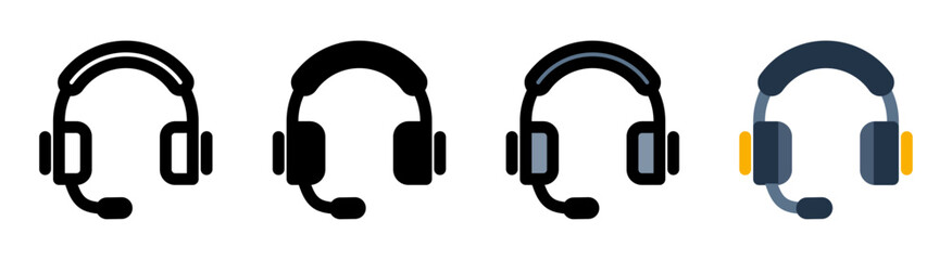 Modern support icon with simple and elegant design. Ideal for customer service, help desk and technical support applications.