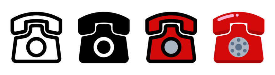 Modern phone icon with simple and elegant design. Ideal for communication, contacts and calling applications.