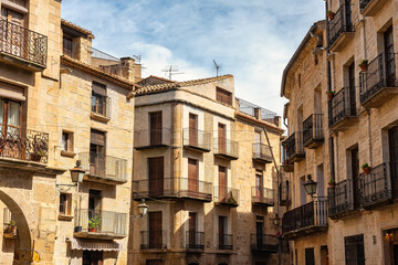 Medieval constructions in the villages of the area of Matarrana, Aragon, Teruel.