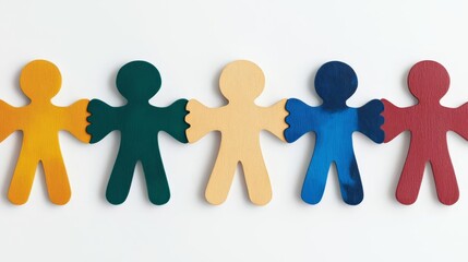 Colorful paper figures symbolizing unity and diversity in social contexts.