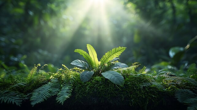 Sunlight green sprout forest growth nature
