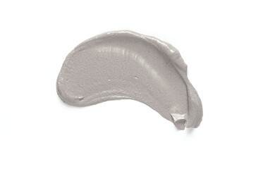 A sample of cosmetic clay for a body or face mask. White background
