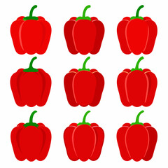 set of peppers
