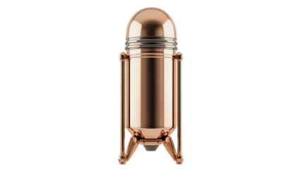 Stylish rose gold coffee canister for modern kitchen storage