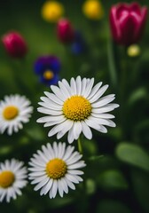 daisies in a garden