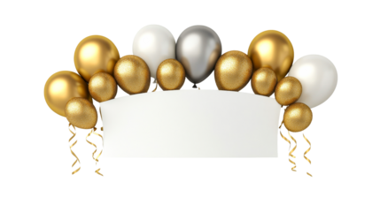 Festive balloon decoration for celebrations and events