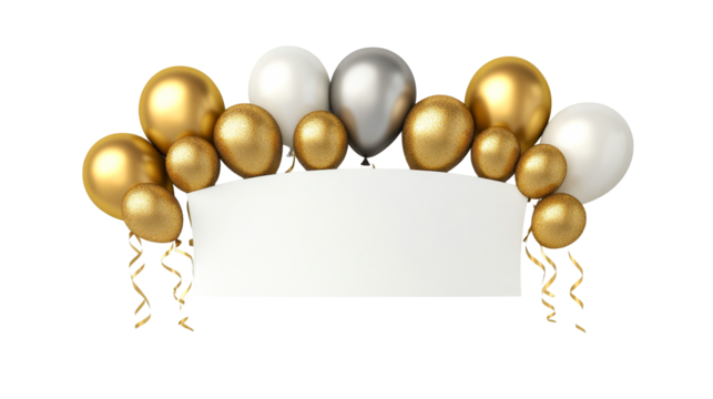 Festive balloon decoration for celebrations and events