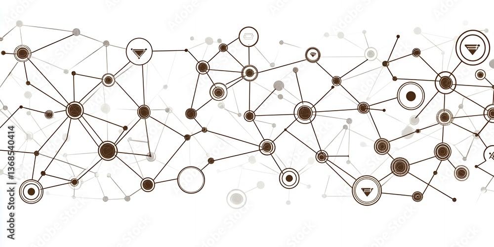 Aufkleber abstract network connection graphic design background illustration digital technology concept