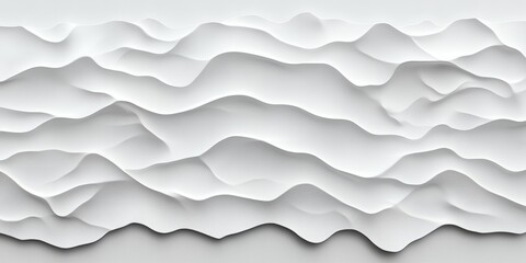 Abstract White Wave Pattern Background Texture Design for Modern Minimalist Wallpaper