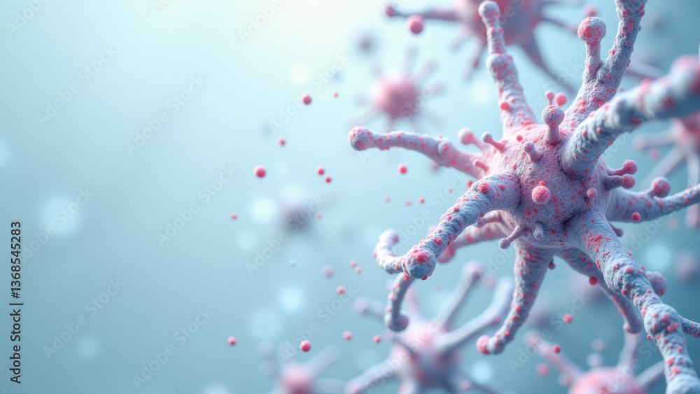 Poster an artistic rendering of nicotinamide adenine dinucleotide molecules, showcasing their complex struc