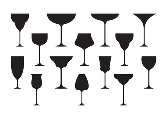 Drink Glass vector, Drink Glass clipart, Drink Glass silhouette