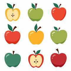 Apple vector logo isolated on white background.
