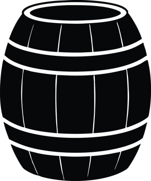 recommend clip art: Barrel black simple  silhouette  vector,Barrel clipart