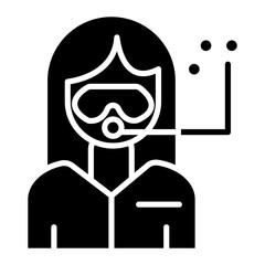 Diver Female Icon