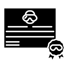 Diving Certificate Icon