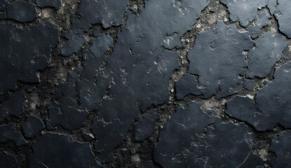 black grunge marble rock wall texture old dark engineered quartz stone pattern abstract background
