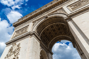Paris Arc de Triomphe (Triumphal Arch) in Paris, France