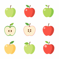 Apple vector logo isolated on white background.
