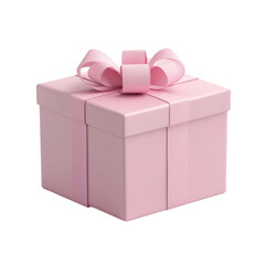 A Pink Gift Box with a Big Bow Joyful Surprise Delightful Present,
