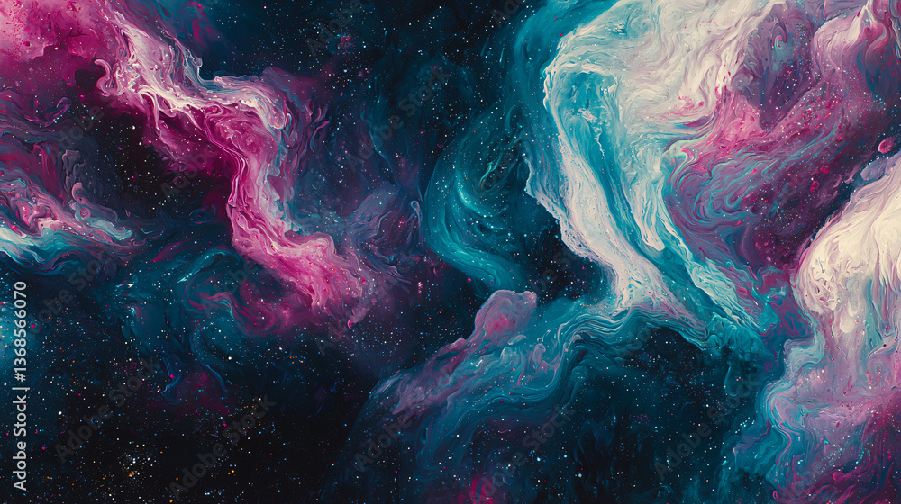 Poster a nebula of extraordinary beauty and complexity stretching across the vastness of space with incredi