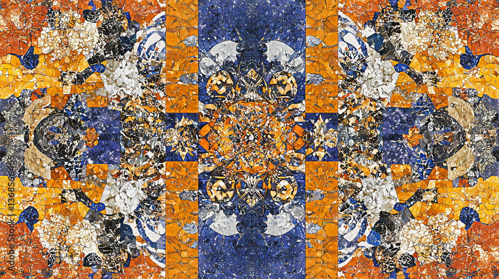 Poster a colorful pattern featuring an array of vivid hues creating a mesmerizing visual display that captu